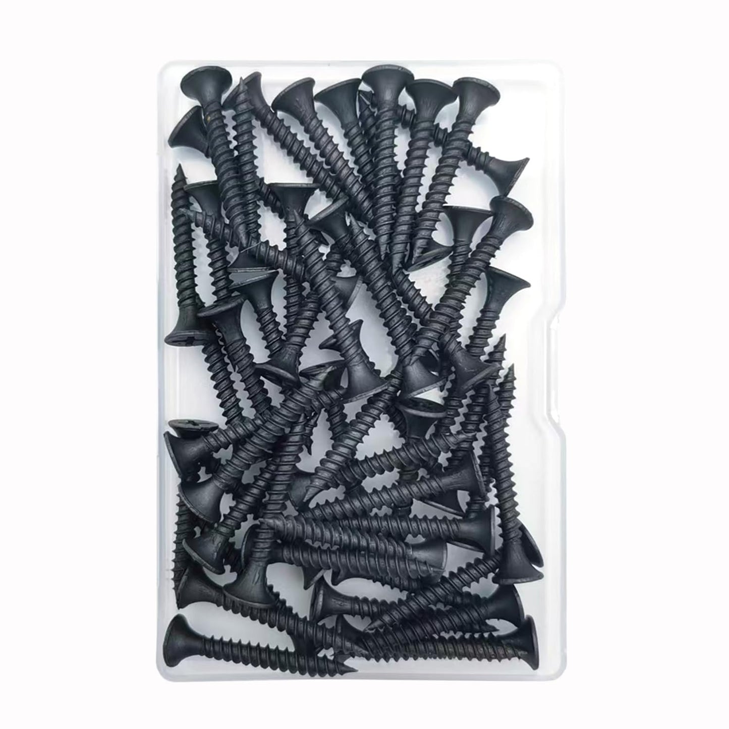 5 Sizes 220pcs Black Wood Screws Assortment Kit,Wood Screws for Drywall,Phillips Drive Self Tapping Dry Wall Screws