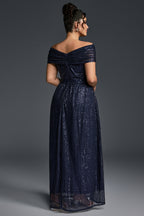 Curveins Plus Size V-Neck Sequin Maxi Dress