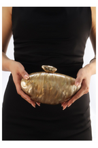 Curveins Trendy Bullet-Shaped Sleek Metallic Finish and Compact Design Evening Bag