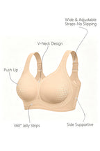 Curveins Plus Size Padded Wireless Full Coverage Comfortable Bra for Big Chest