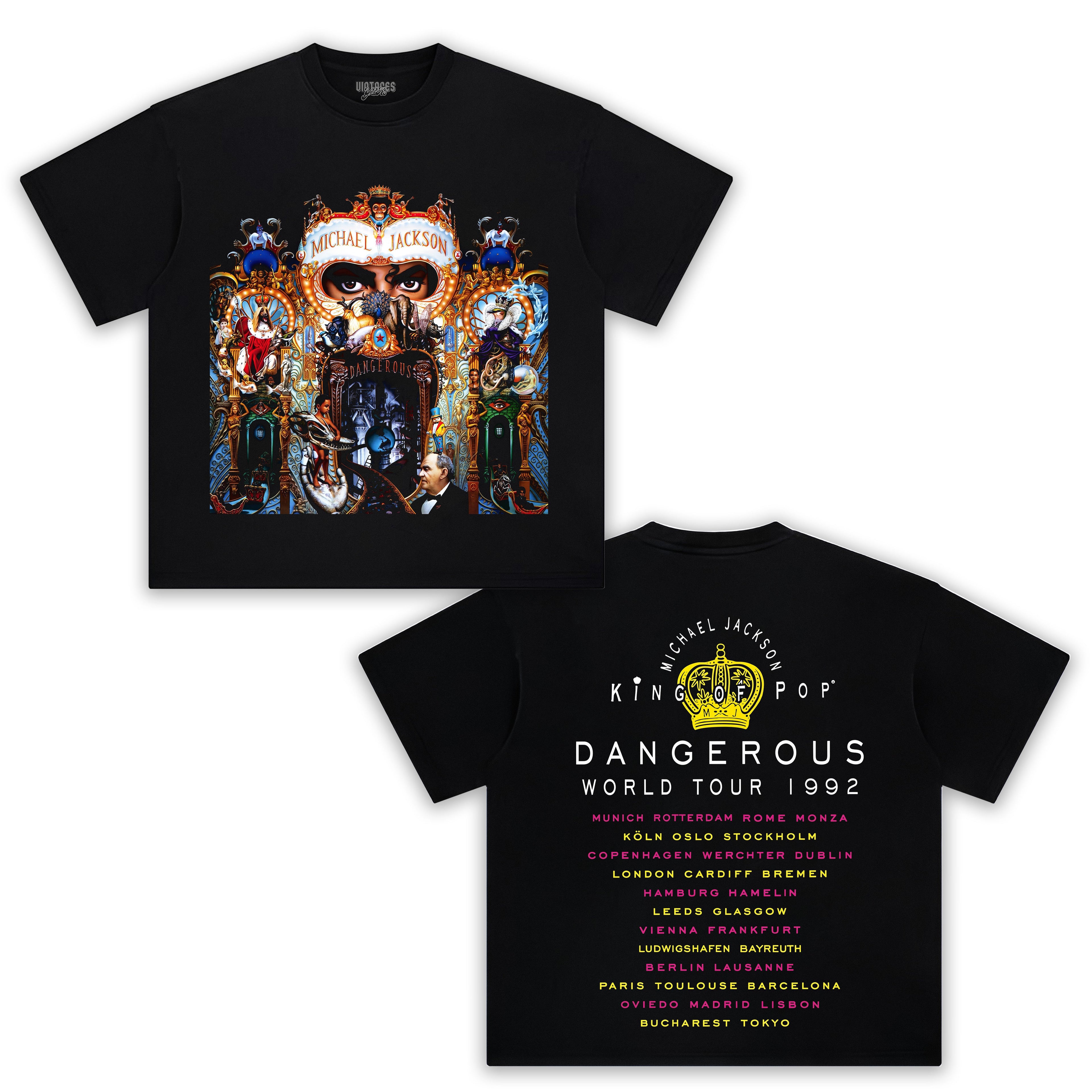 MICHAEL JACKSON DANGEROUS WORLD TOUR TANK TOP & TEE
