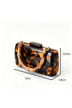 Curveinse Acrylic Leopard Print Evening Bag