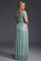 Curveins Plus Size V-Neck Sequin Maxi Dress