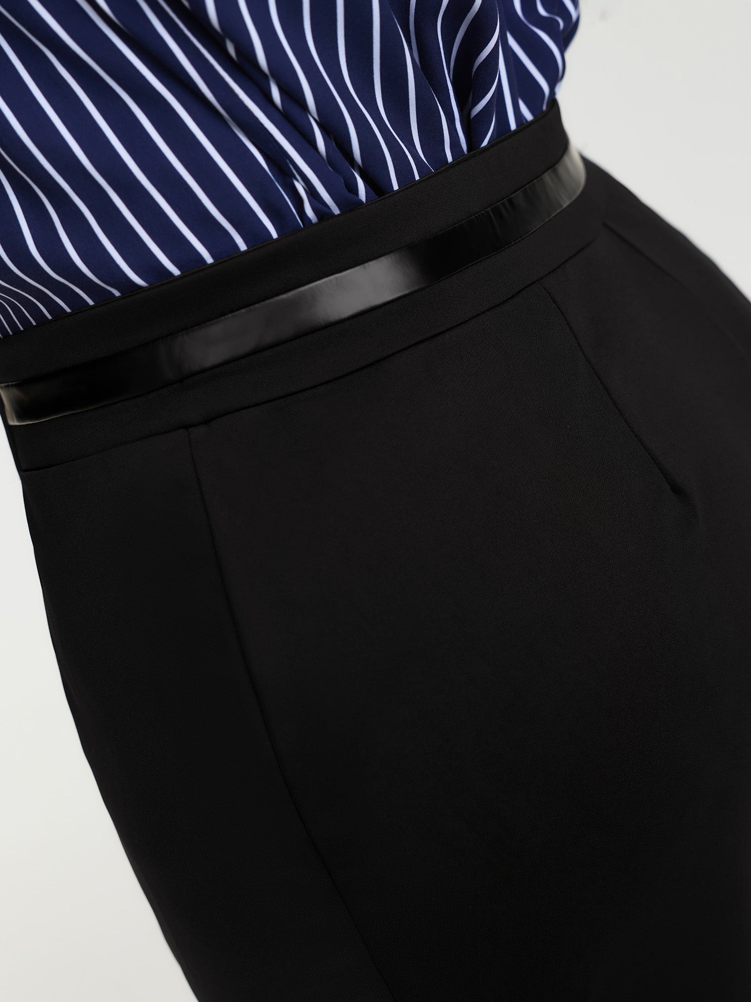 Stretchy Patchwork Skinny-Fit Pants