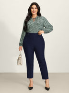 Rivets Wide Waistband Stretchy Pants