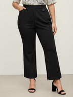 Pull-On Solid Bootcut Pants