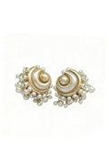 Curveins Vintage Conch Pearl Clip-On Earrings