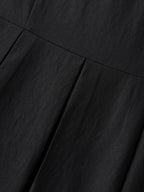 Classic Woven Inner Pleated Midi Dress