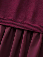 Chiffon Cut-Out Sheer Pullover