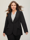 Stretch Woven Pocket Slim-Fit Blazer