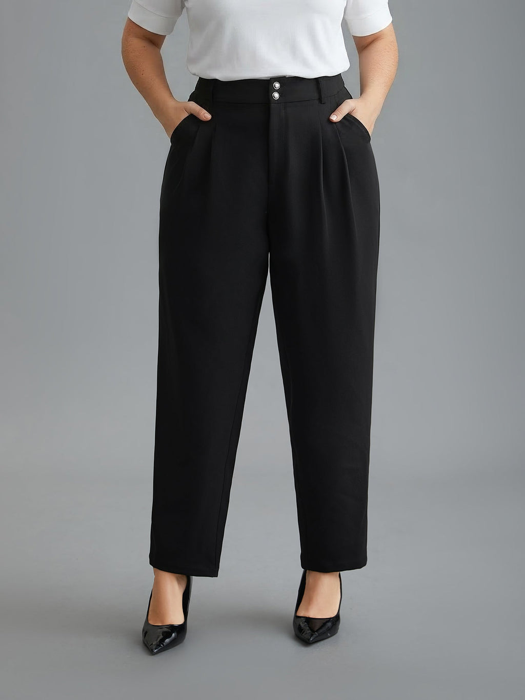 Double Buckle Straight Leg Pants