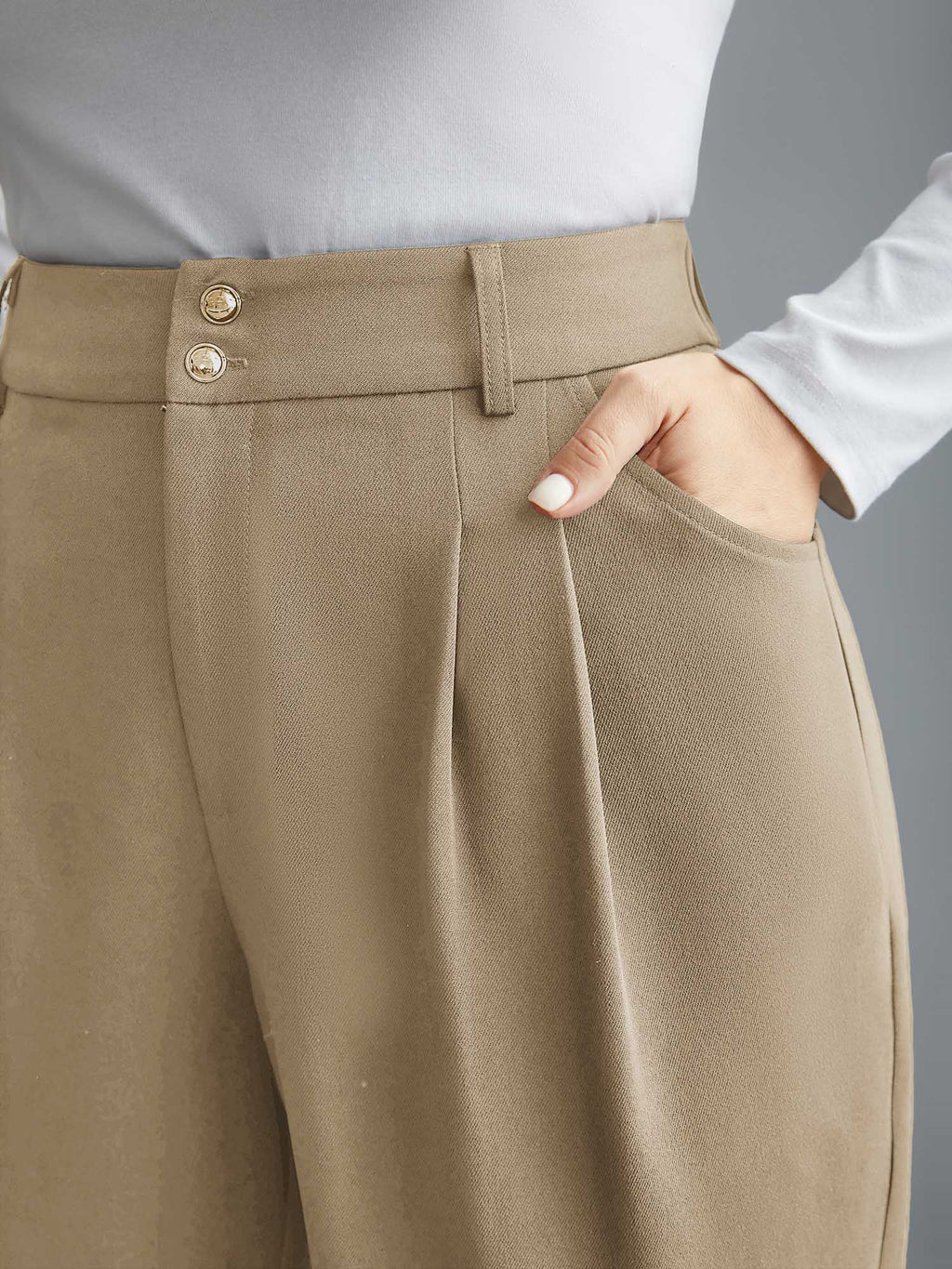 Double Buckle Straight Leg Pants
