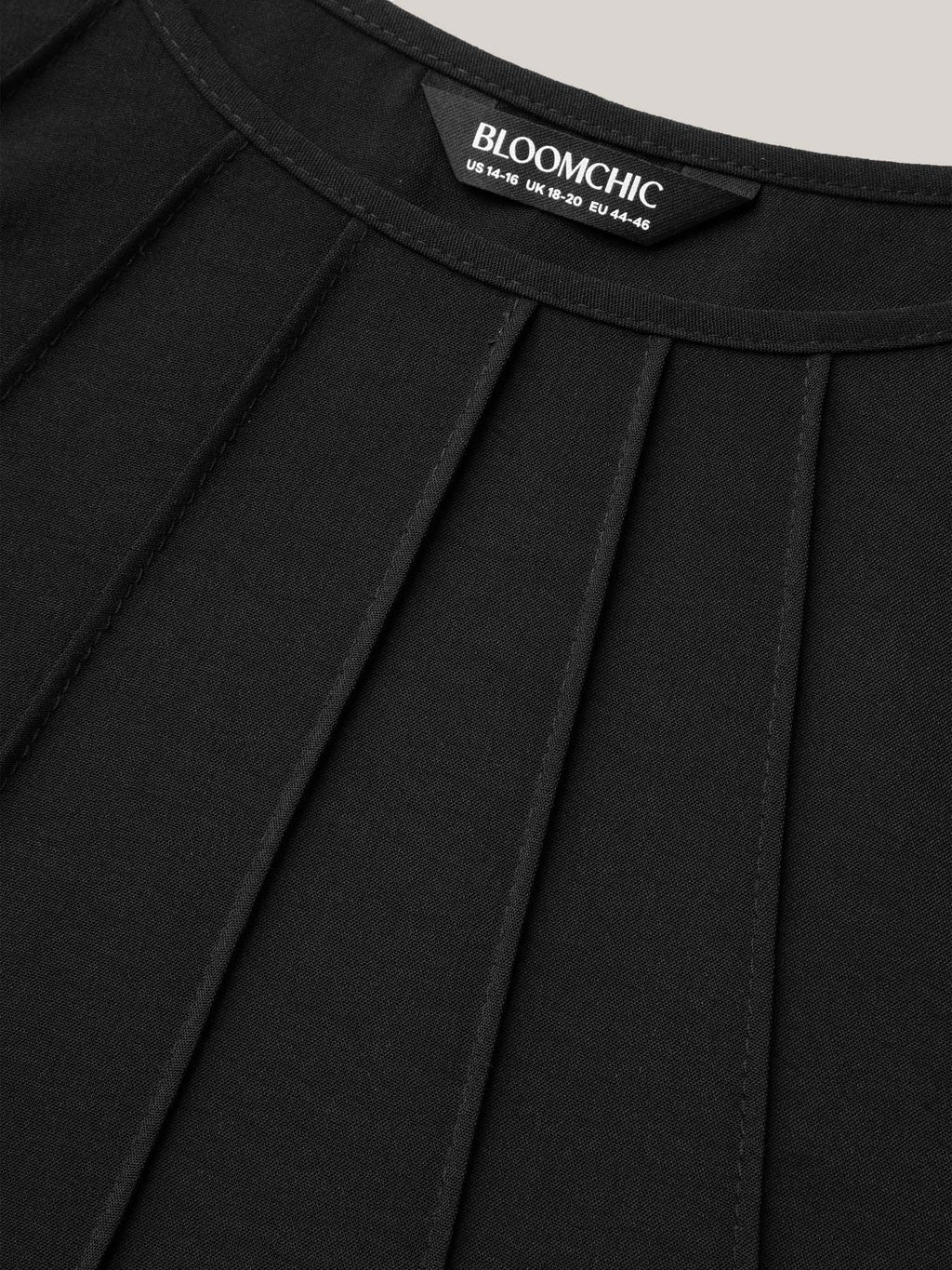Toothpick Pleat Layered Flutter Sleeve Blouse