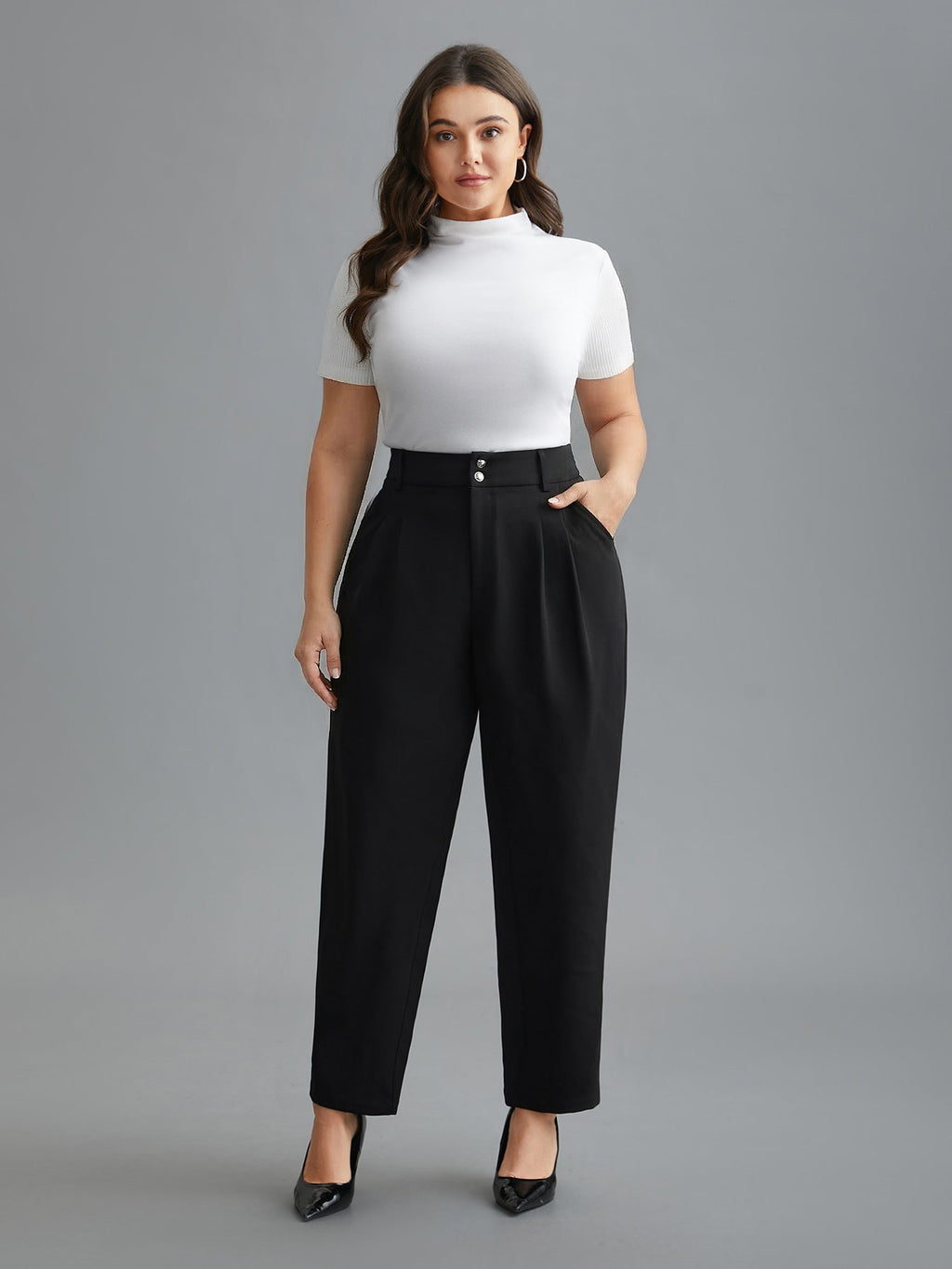 Double Buckle Straight Leg Pants
