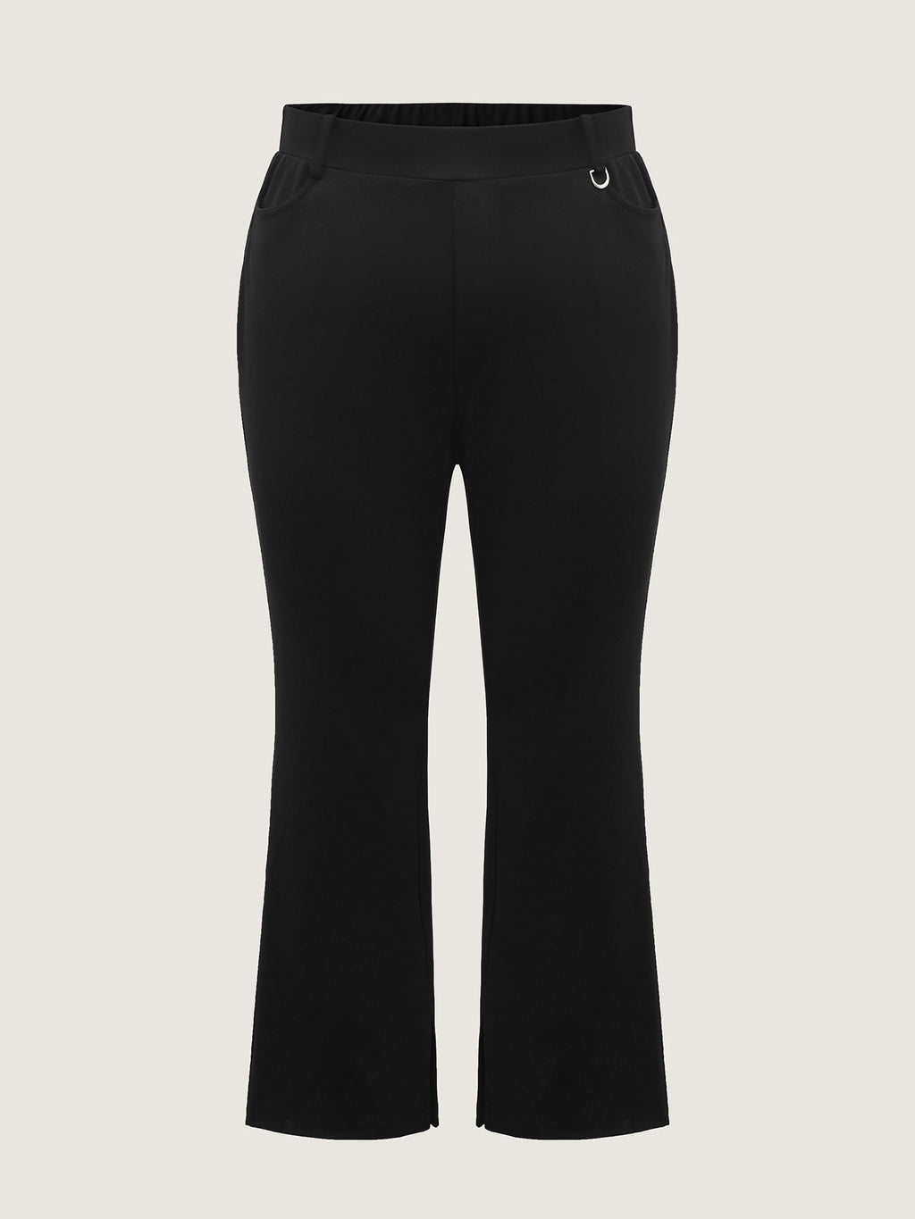 Pull-On Solid Bootcut Pants