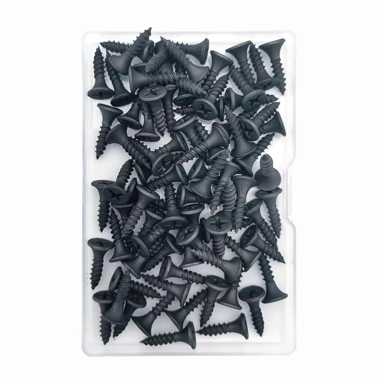 5 Sizes 220pcs Black Wood Screws Assortment Kit,Wood Screws for Drywall,Phillips Drive Self Tapping Dry Wall Screws