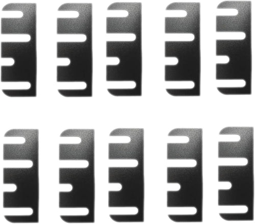 10pcs Door Hinge Shims 4 Inch - Easy Gap Filler for Interior Door Alignment, Fix Air Leaks & Misaligned Doors, Trimmable Hinge Shim Spacers, 0.030 Inch Thick (4 Hole Irregular)