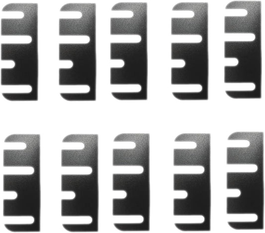 10pcs Door Hinge Shims 4 Inch - Easy Gap Filler for Interior Door Alignment, Fix Air Leaks & Misaligned Doors, Trimmable Hinge Shim Spacers, 0.030 Inch Thick (4 Hole Irregular)