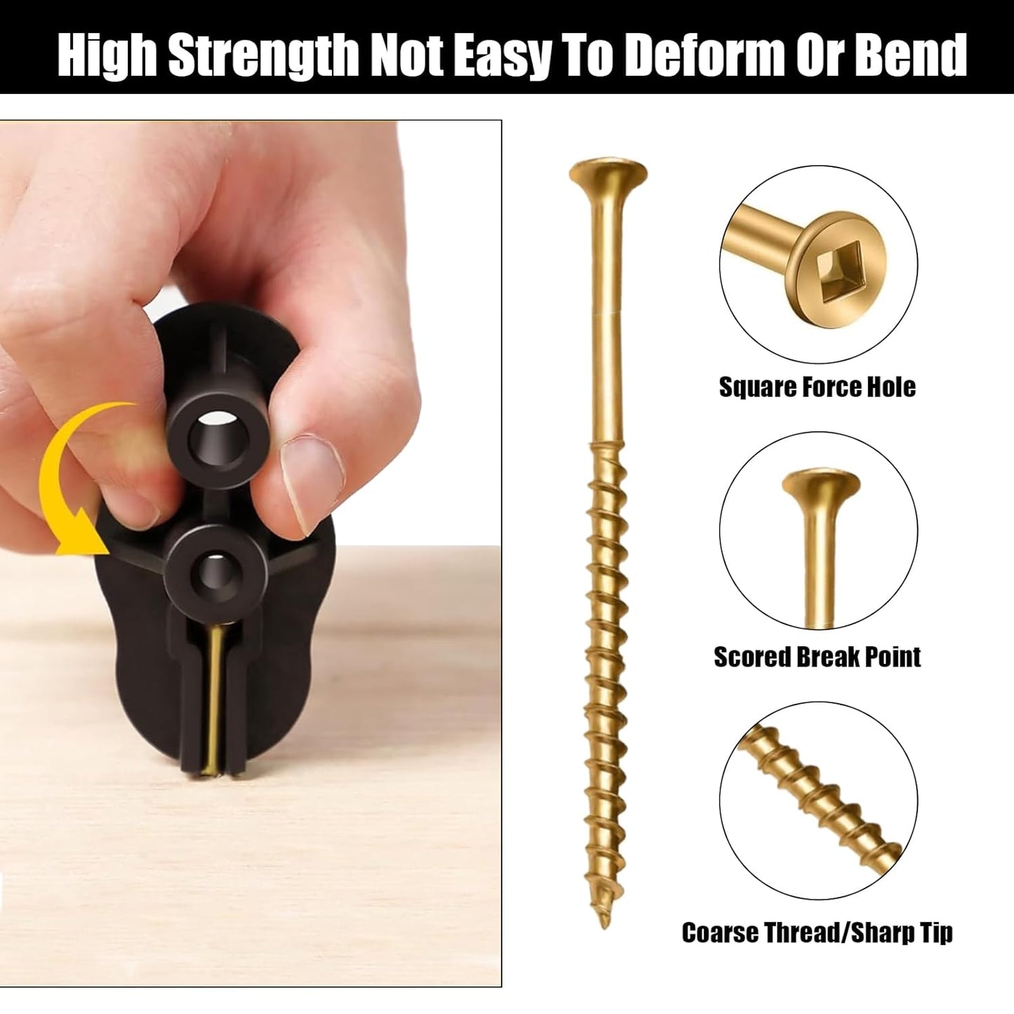 1PACK Squeaky Floor Repair Kit, Floor Fix Screws Kit for Most Wood Floors, Eliminate Squeaky Noise Under Carpeted Floors, Hardwood, Vinyl, and Linoleum Floors