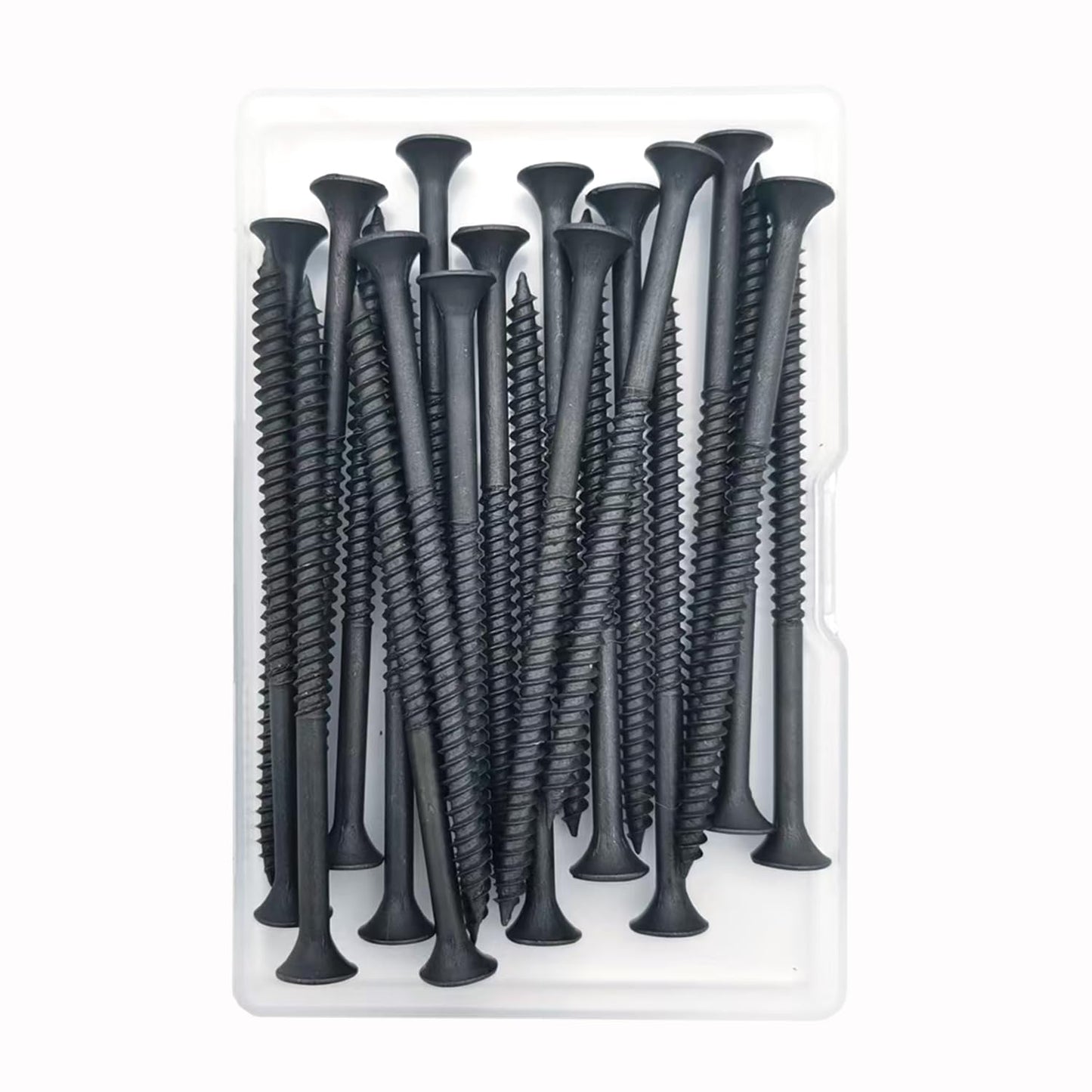 5 Sizes 220pcs Black Wood Screws Assortment Kit,Wood Screws for Drywall,Phillips Drive Self Tapping Dry Wall Screws