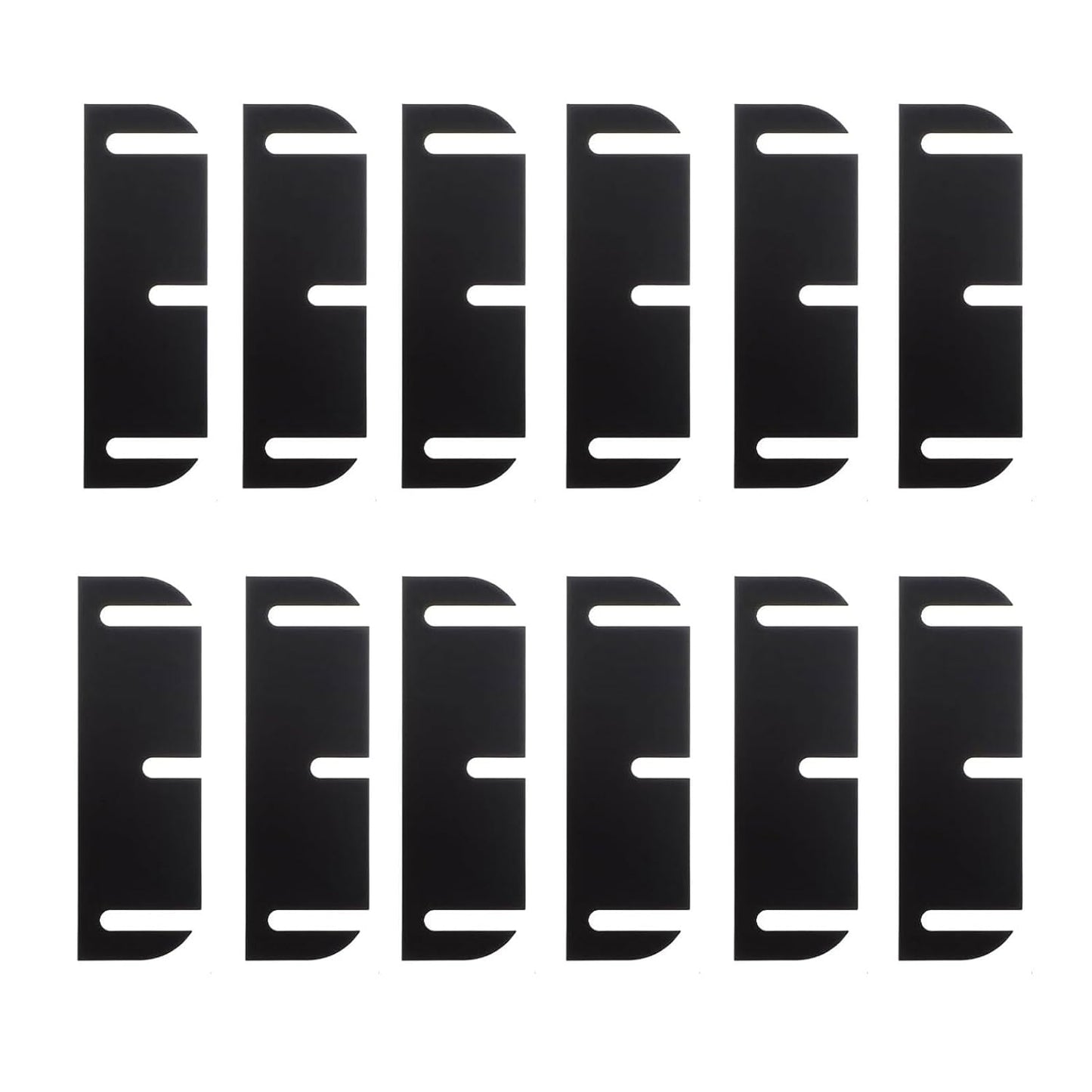 12PCS Door Hinge Shims, 3.5-Inch Hinge Spacer for Internal Department Alignment, Repairing Air Leaks, Door Jamming Or Misalignment Door Hinge Shims Repair (0.05 Inch Thick PC Material)