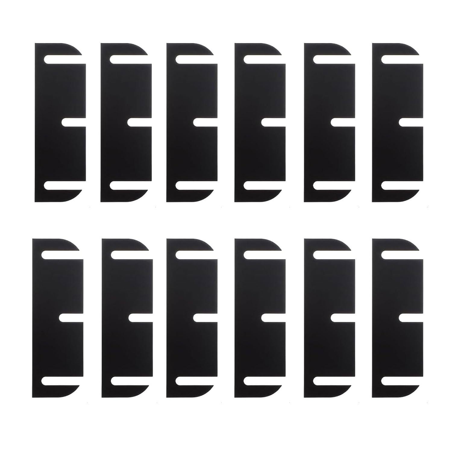12PCS Door Hinge Shims, 3.5-Inch Hinge Spacer for Internal Department Alignment, Repairing Air Leaks, Door Jamming Or Misalignment Door Hinge Shims Repair (0.05 Inch Thick PC Material)