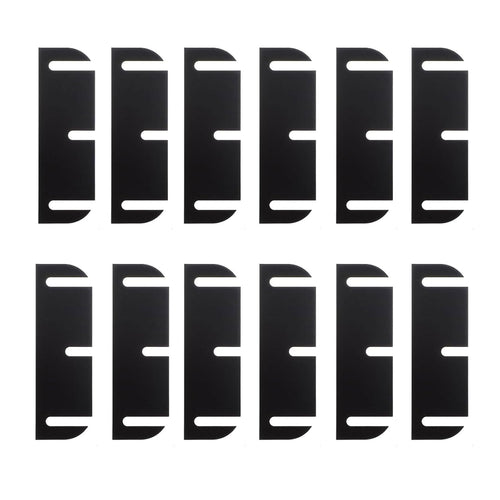12PCS Door Hinge Shims, 3.5-Inch Hinge Spacer for Internal Department Alignment, Repairing Air Leaks, Door Jamming Or Misalignment Door Hinge Shims Repair (0.05 Inch Thick PC Material)