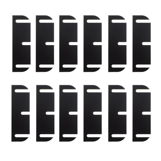 12PCS Door Hinge Shims, 3.5-Inch Hinge Spacer for Internal Department Alignment, Repairing Air Leaks, Door Jamming Or Misalignment Door Hinge Shims Repair (0.05 Inch Thick PC Material)