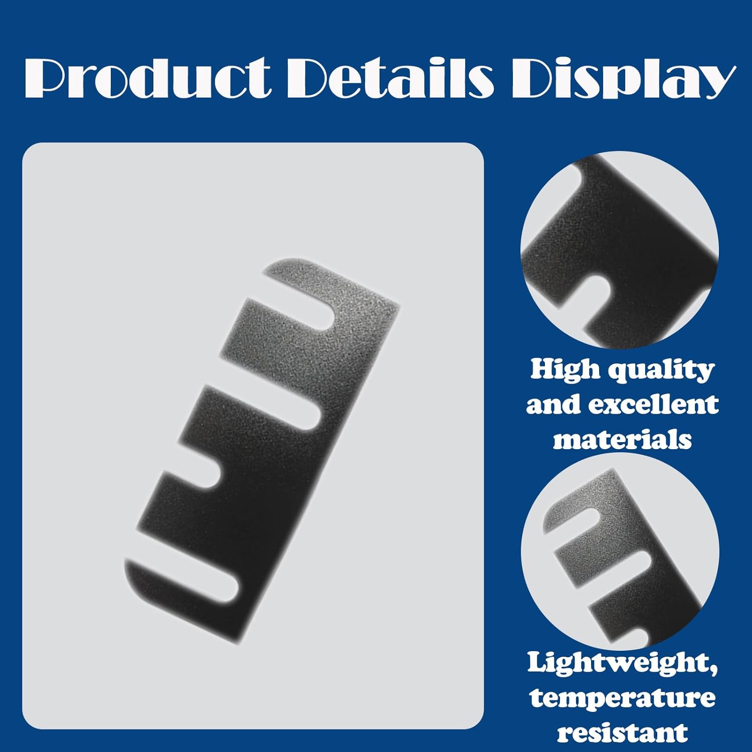 10pcs Door Hinge Shims 4 Inch - Easy Gap Filler for Interior Door Alignment, Fix Air Leaks & Misaligned Doors, Trimmable Hinge Shim Spacers, 0.030 Inch Thick (4 Hole Irregular)