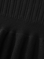 Textured Scoop Neck Cinched-Waist Pullover