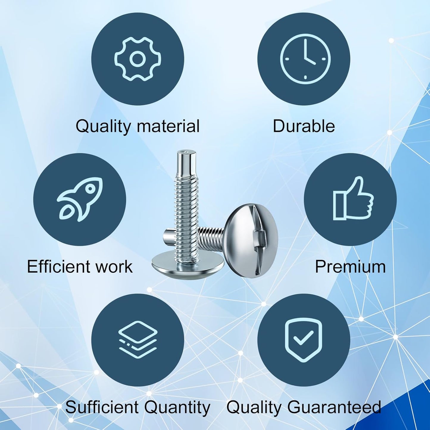 18Pcs Load Center Cover Replacement Screws Compatible with Siemens ECTS2, Panel Screws for Siemens EQ Type & Murray Load Centers, Zinc Electrical Screws