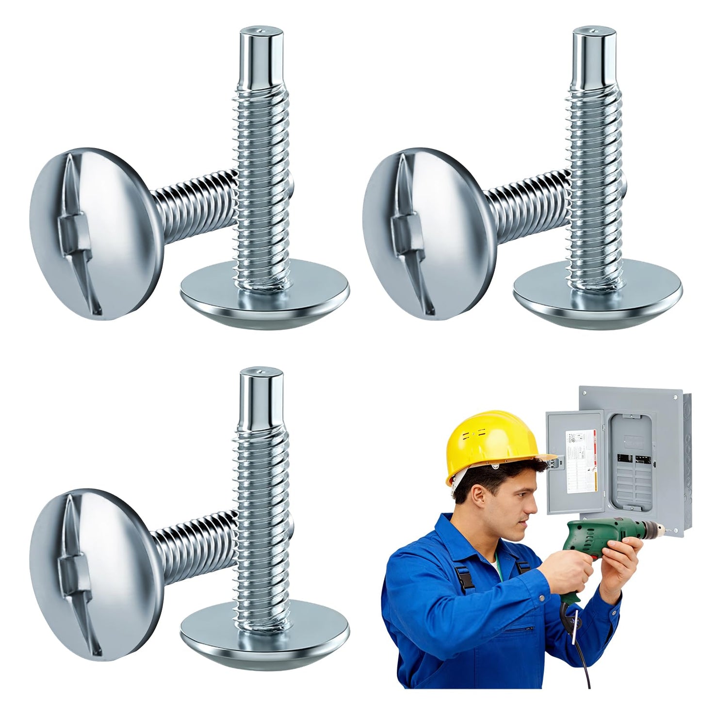 18Pcs Load Center Cover Replacement Screws Compatible with Siemens ECTS2, Panel Screws for Siemens EQ Type & Murray Load Centers, Zinc Electrical Screws