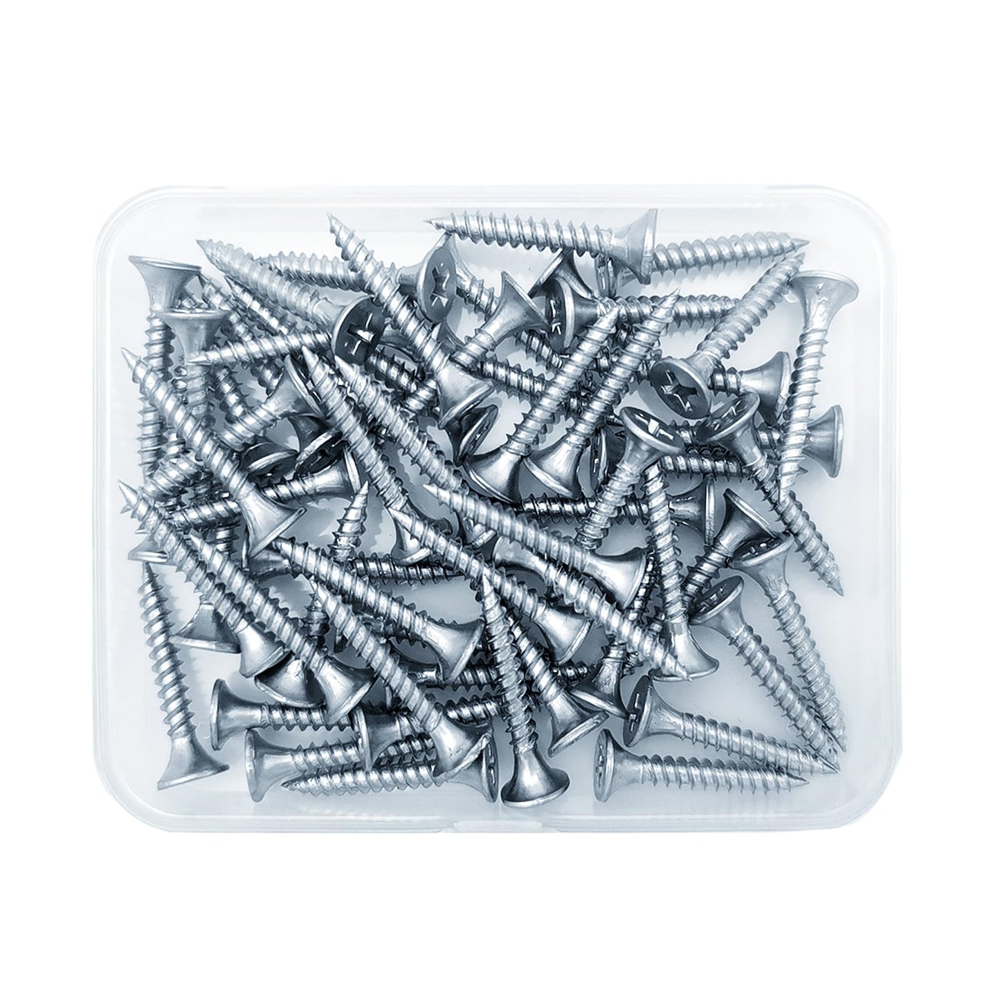 5 Sizes 202pcs Galvanized Wood Screws Assortment Kit,Wood Screws for Drywall,Phillips Drive Self Tapping Dry Wall Screws