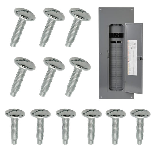 12Pcs Load Center Cover Screws Electrical Panel Screws Replacement for Square D Panel, Compatible with Square D S106 and Siemens ECTS2, QO & Homeline Panels, Murray Load Centers,Zinc Panel Screw