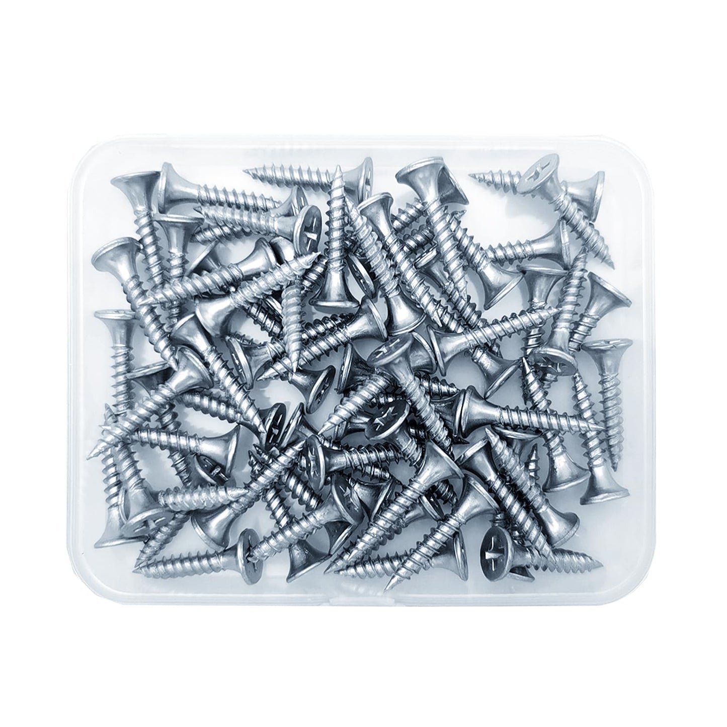 5 Sizes 202pcs Galvanized Wood Screws Assortment Kit,Wood Screws for Drywall,Phillips Drive Self Tapping Dry Wall Screws