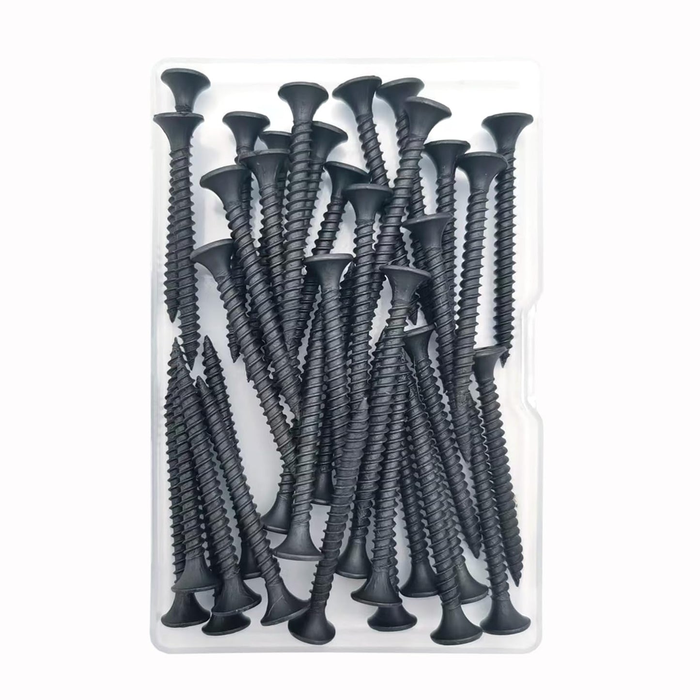 5 Sizes 220pcs Black Wood Screws Assortment Kit,Wood Screws for Drywall,Phillips Drive Self Tapping Dry Wall Screws