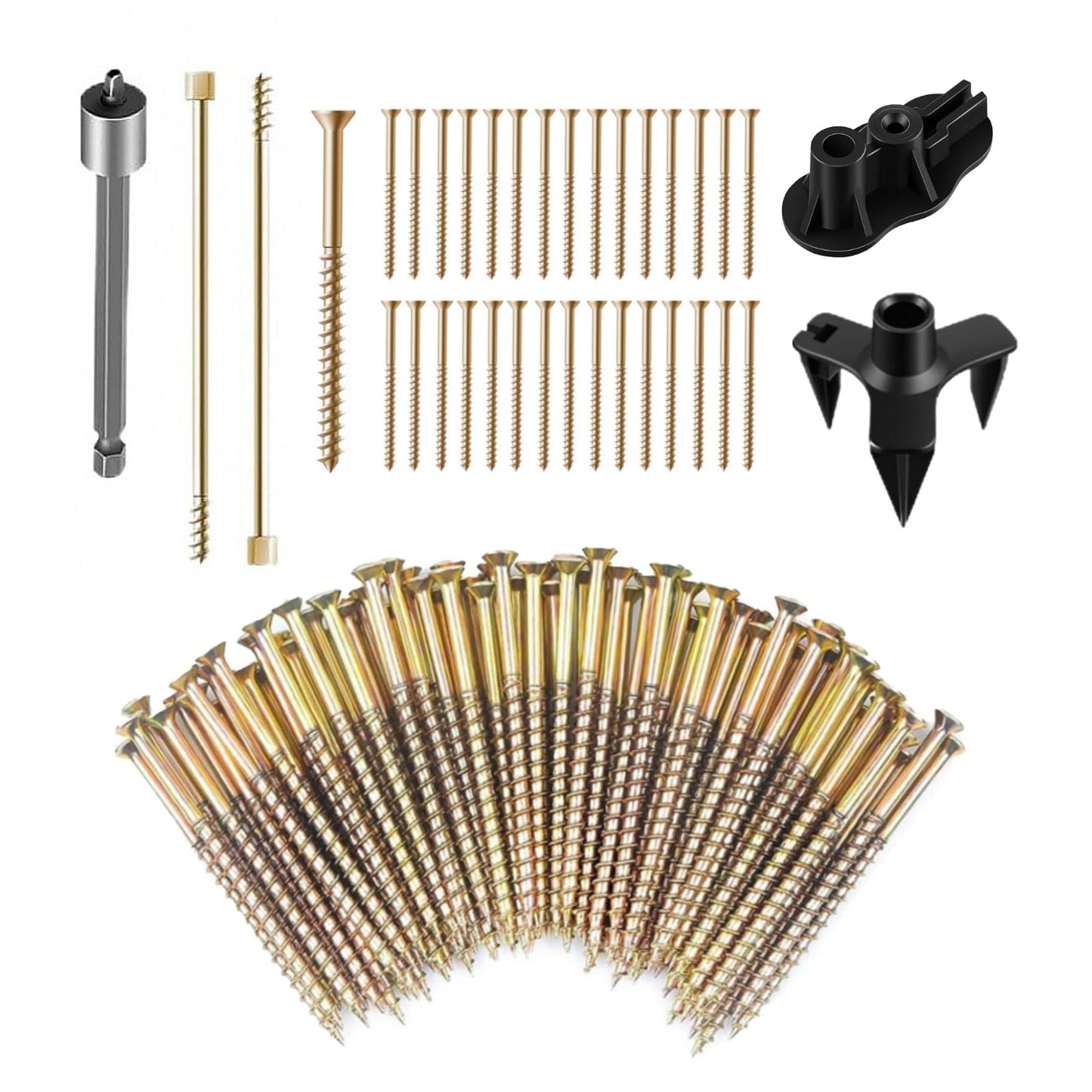1PACK Squeaky Floor Repair Kit, Floor Fix Screws Kit for Most Wood Floors, Eliminate Squeaky Noise Under Carpeted Floors, Hardwood, Vinyl, and Linoleum Floors