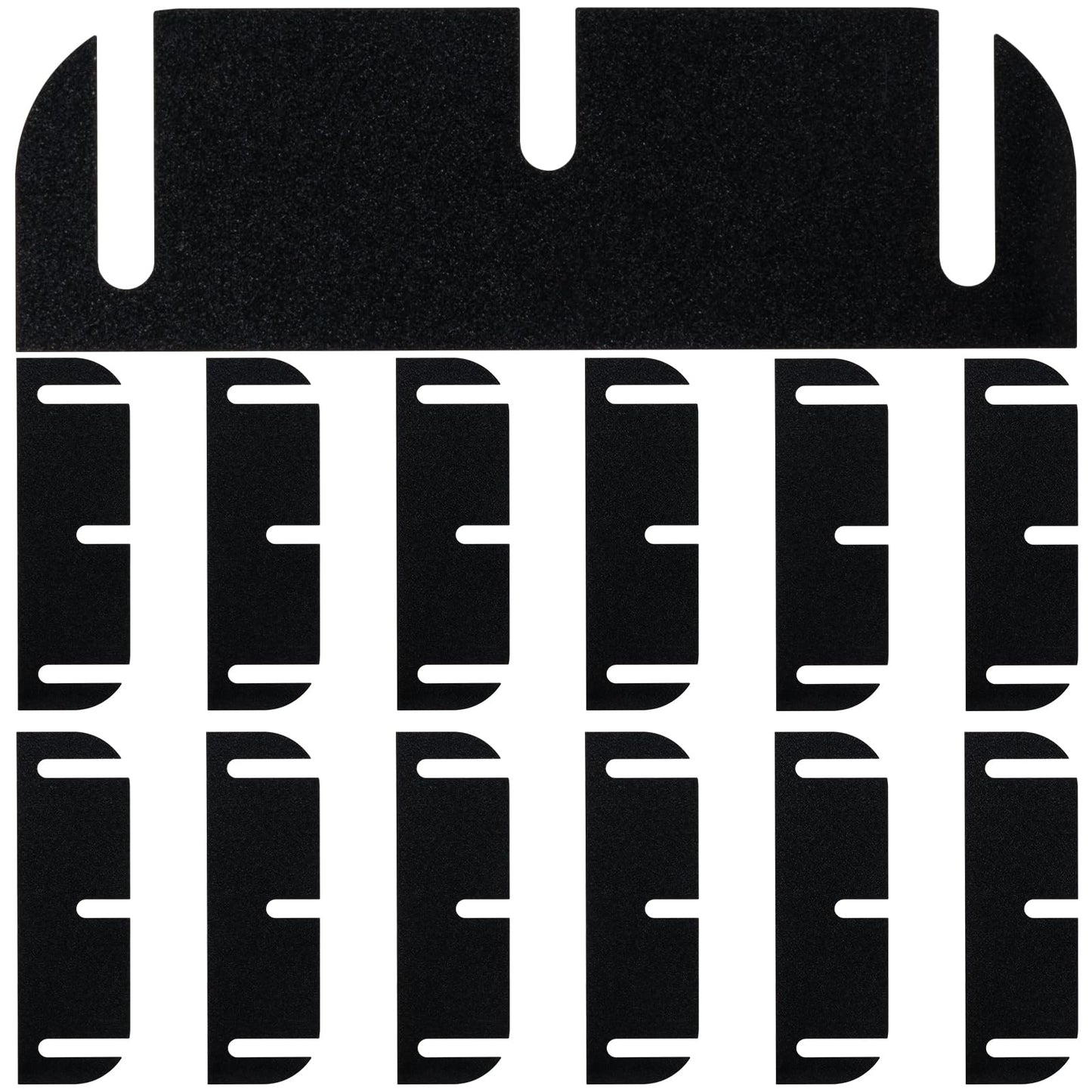 24 PCS Door Hinge Shims, 3.5 Inch Door Hinge Spacers Kit, Trimmable Hinges Shims PC Material for Door Repair & Alignment,0.05” Thickness