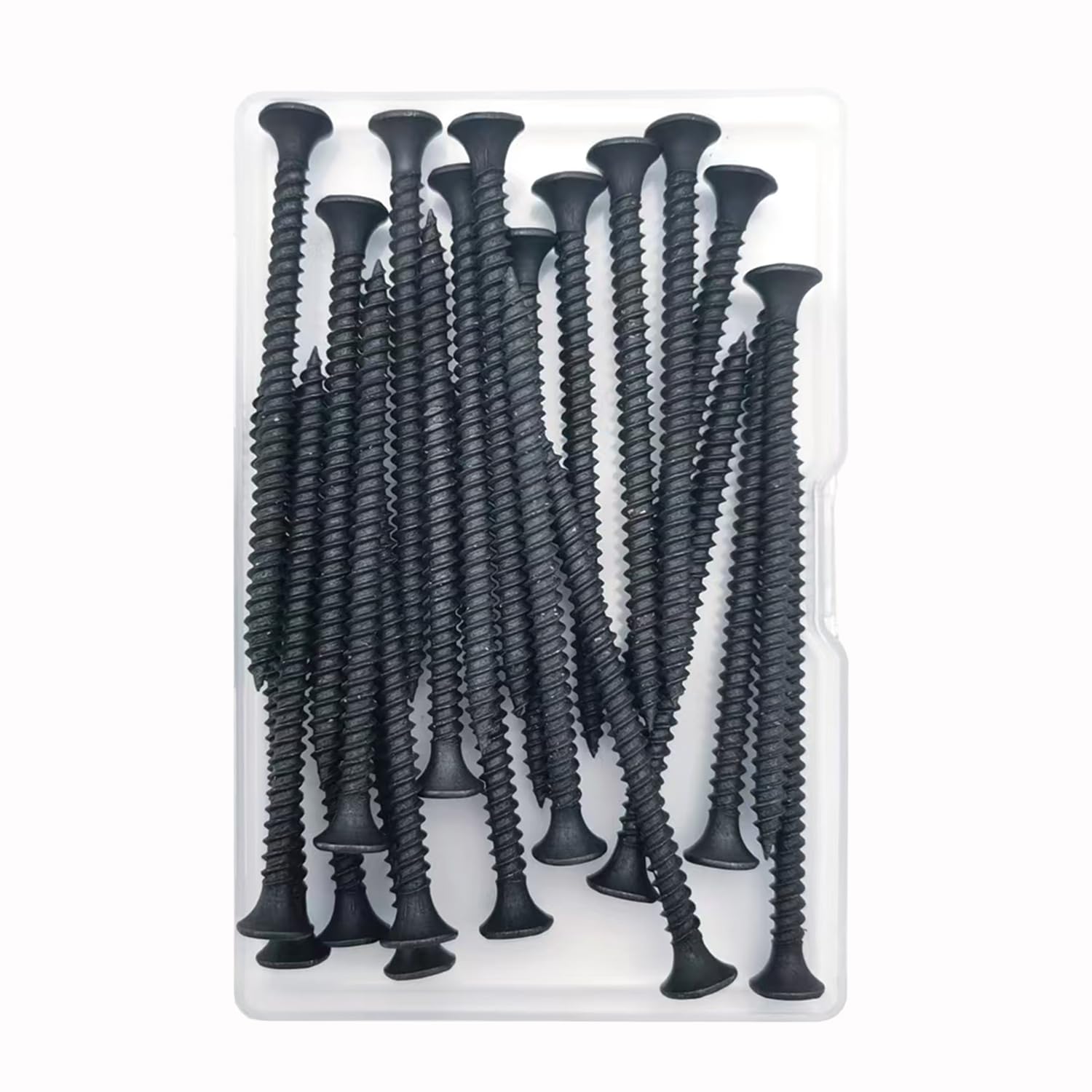 5 Sizes 220pcs Black Wood Screws Assortment Kit,Wood Screws for Drywall,Phillips Drive Self Tapping Dry Wall Screws
