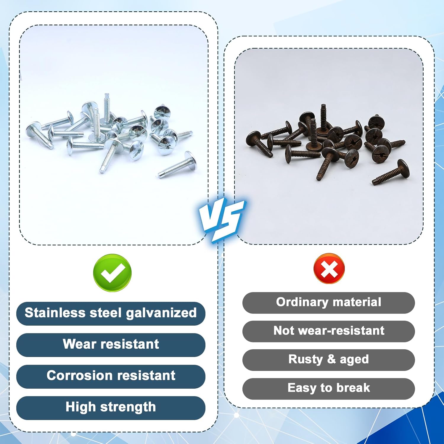 18Pcs Load Center Cover Replacement Screws Compatible with Siemens ECTS2, Panel Screws for Siemens EQ Type & Murray Load Centers, Zinc Electrical Screws