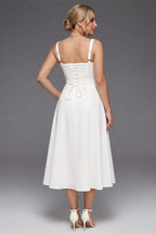 Curveins Plus Size Strap Corset Midi Dress