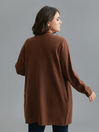 Supersoft Essentials Side Pocket Collared Knit Cardigan