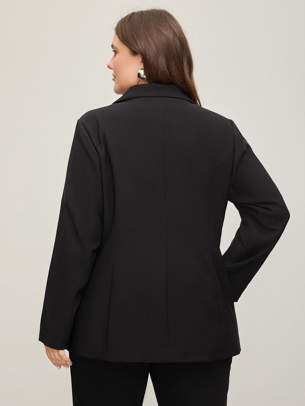 Stretch Woven Pocket Slim-Fit Blazer