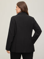 Stretch Woven Pocket Slim-Fit Blazer
