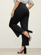 Pull-On Solid Bootcut Pants