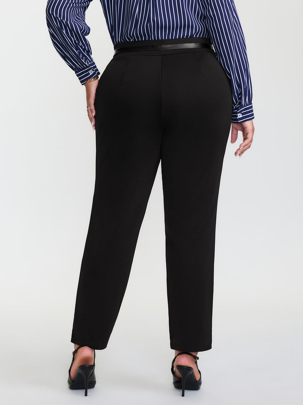 Stretchy Patchwork Skinny-Fit Pants
