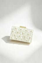 Curveinse Luxury Pearl Acrylic Box Clutch Crossbody Bag