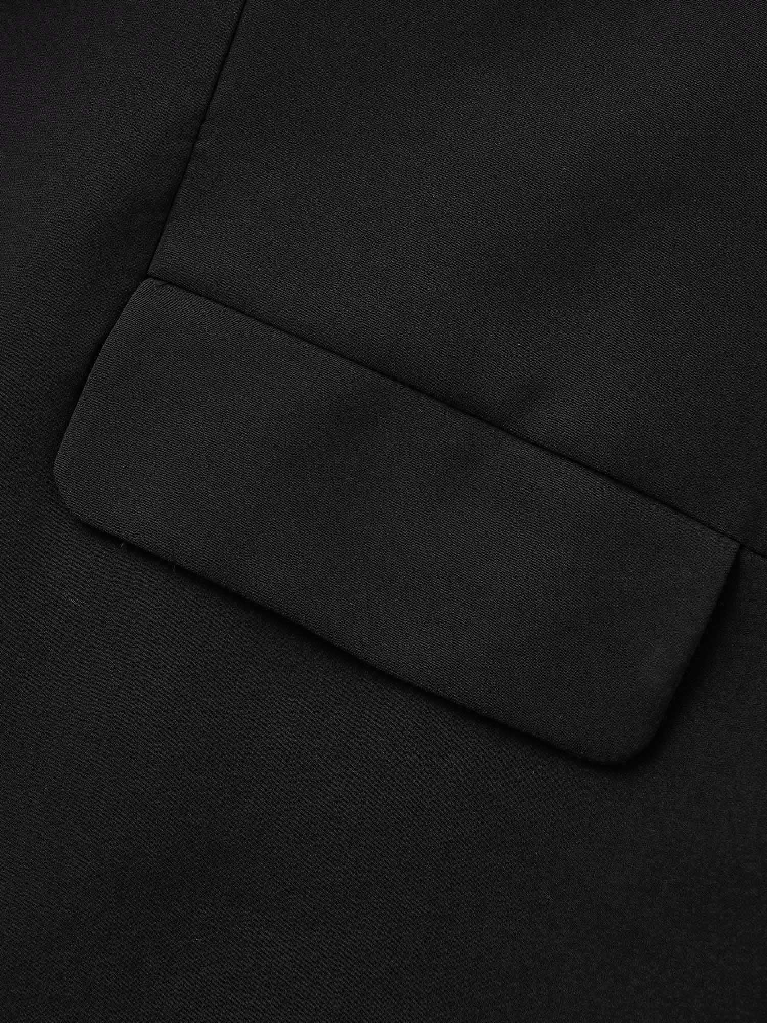 Stretch Woven Pocket Slim-Fit Blazer