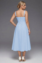 Curveins Plus Size Strap Corset Midi Dress