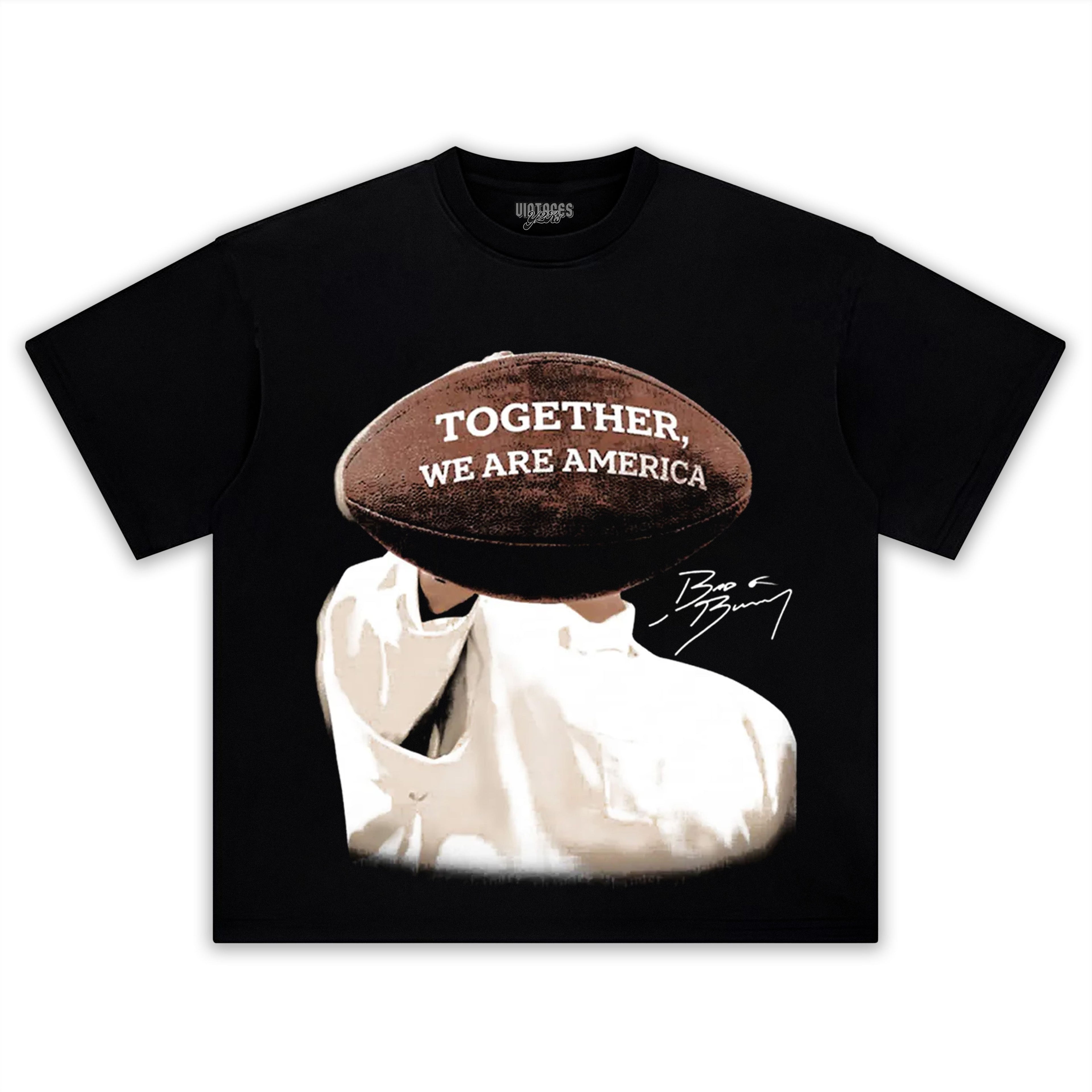 BAD BUNNY - WE ARE AMERICA V3 TEE & LS & HOODIE